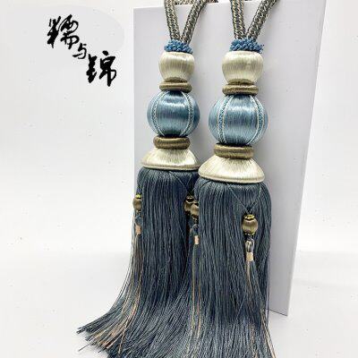 欧式窗帘流苏绑带送挂钩装饰吊穗卧室客厅系带束带收纳绑绳挂球