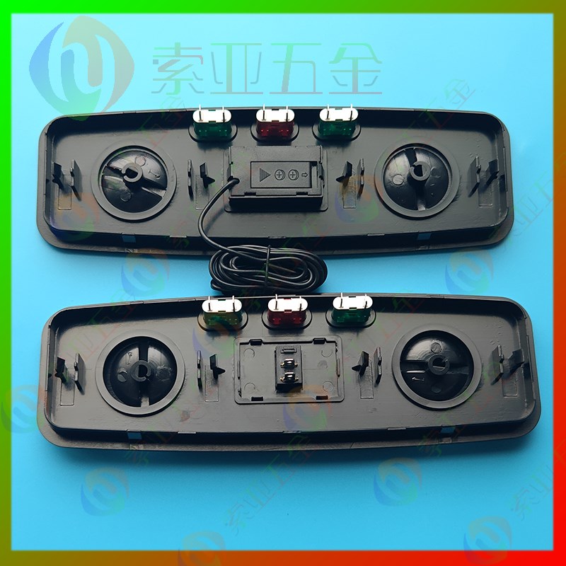 商用冰柜冷柜塑料配件带开关双旋钮指示灯后罩温控显示面板控制器