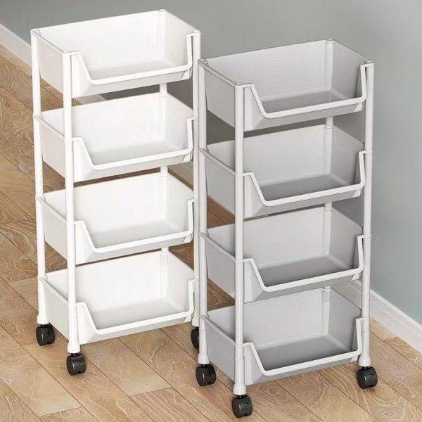 移动书架置物架落地多层带轮客厅卧室宿舍儿童小书柜小推车收纳架,收纳整理,书桌收纳置物架,淘宝优惠券,粉丝福利购,淘宝优惠卷