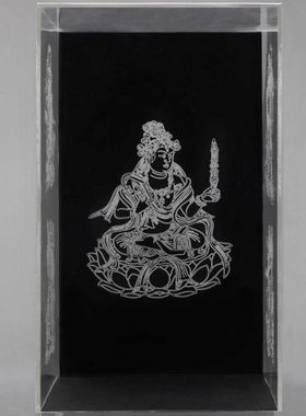 宝箧印塔佛塔像有机玻璃罩4号带底座感光胶天都峰挑棍游戏