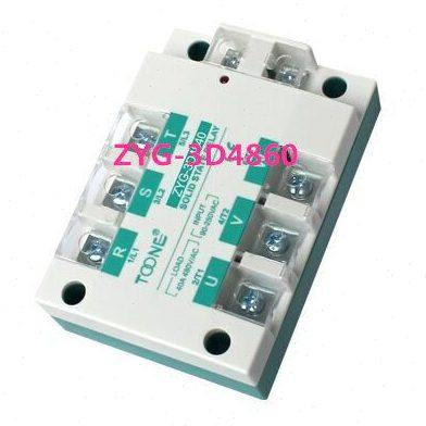 卓一 ZYG-3D4860三相交流固态继电器/直流控交流固态继电器 60A