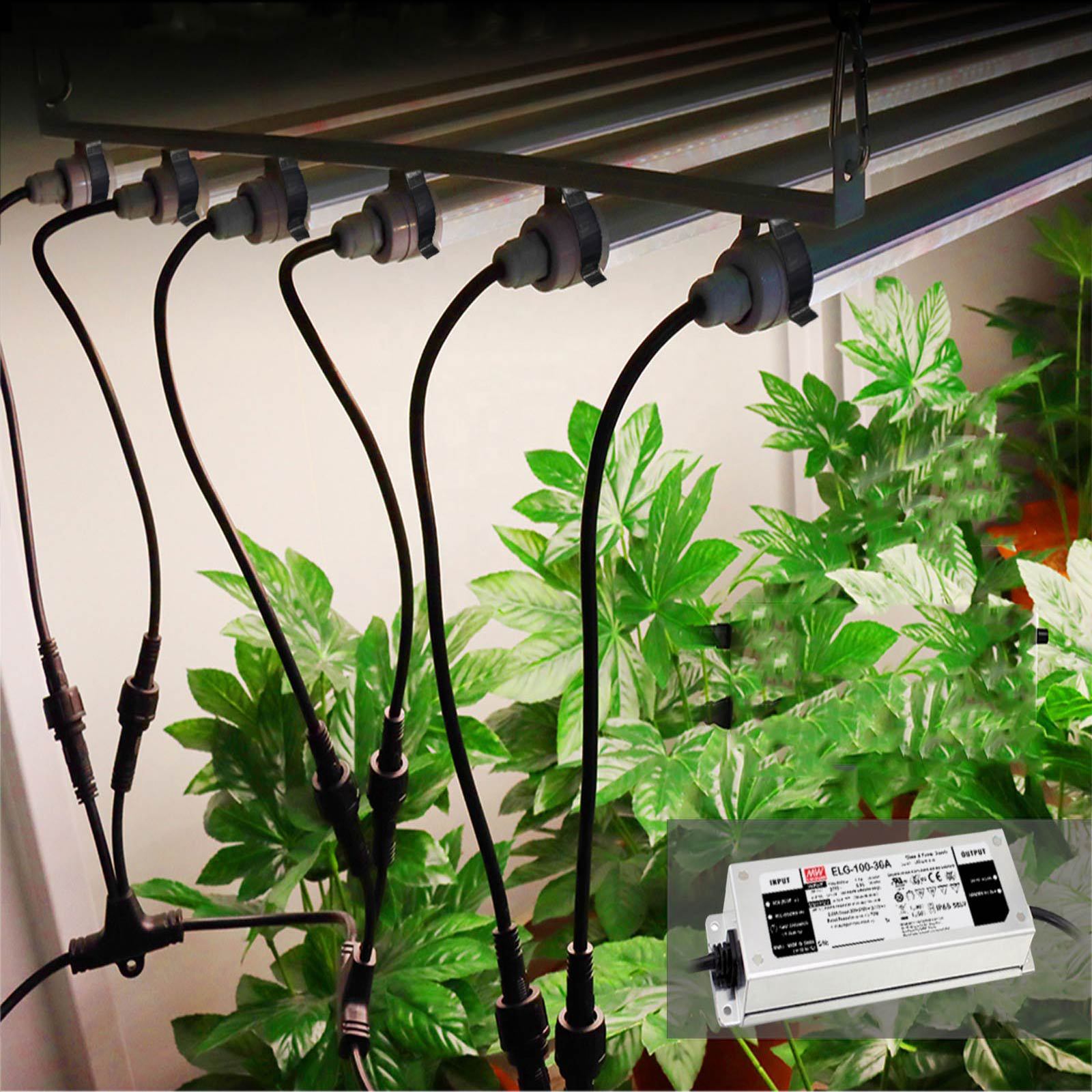 liweida新款T8 18W 1.2米防水植物补光灯管仿太阳光植物架水培育