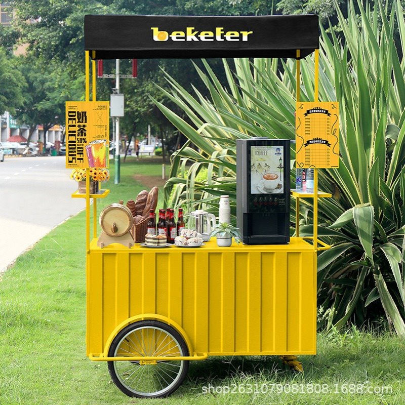 网红户外摆摊推车移动摊位夜市摆摊促销车展示促销台商业活动展示