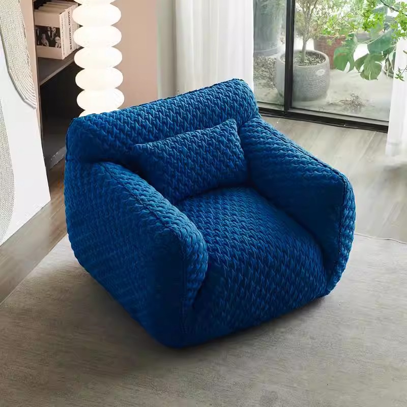 设计师蓝胖子沙发椅客厅单人沙发阳台卧室创意懒人沙发网红休闲椅