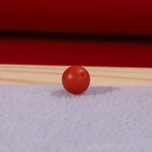 毕业级保山南红单珠6mm散珠柿子红满肉顶珠保山水库旁滴水洞料