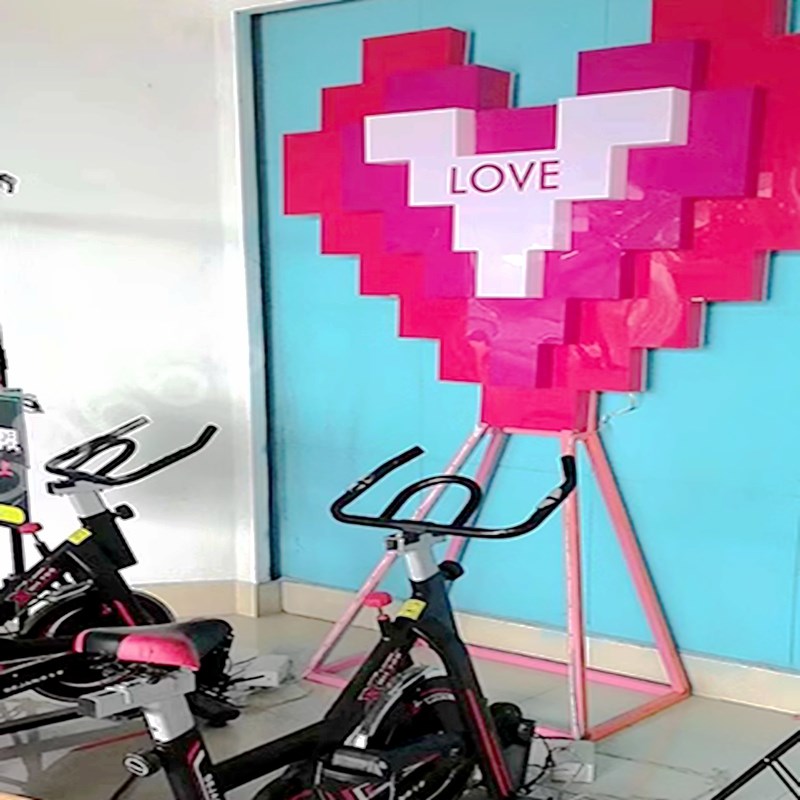 网红棉花糖机脚踏发电单车户外动感健身单K车灯光互动装置游乐设