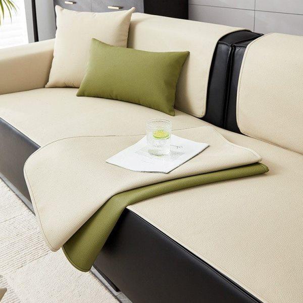 轻奢荔枝纹防水科技布皮沙发垫子四季通用2023新款靠背巾防滑套罩,居家布艺,沙发垫,淘宝优惠券,粉丝福利购,淘宝优惠卷