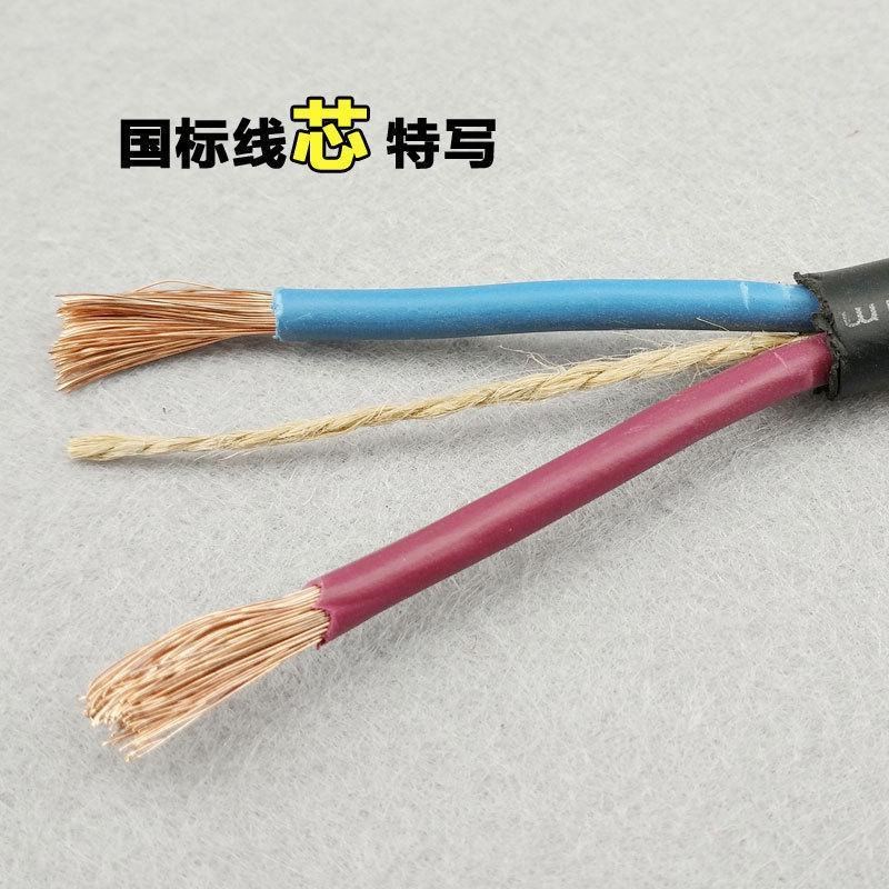 国标二芯1d.5/2.5/4/6平方电线电缆线防冻防水护套线电源线橡套线