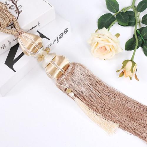 窗帘配件辅料挂球珍珠单球欧式手工绑带绑绳流苏尖峰球 一对包邮