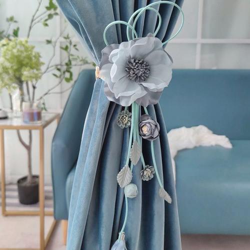 窗帘装饰绑带布置结婚点缀花边吊坠配件饰头扣环固定流苏饰品绑绳