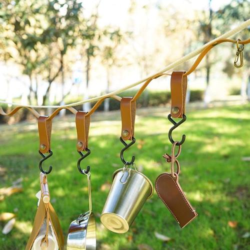 户外露营pu挂钩多功能自驾旅行置物架卡扣挂扣风绳可拆卸固定挂钩