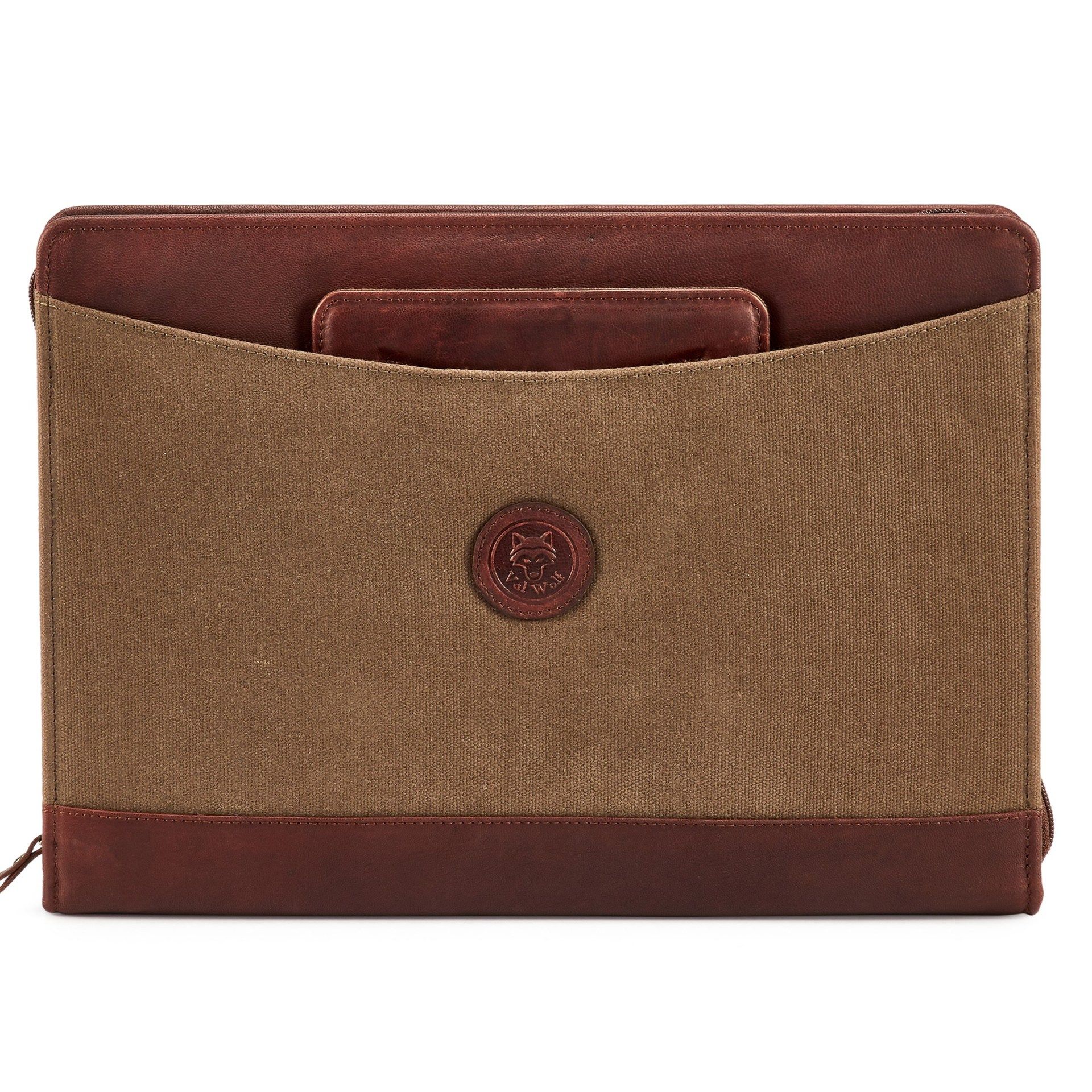 帆布商务经理夹销售谈判签单文件夹带提手高档商务办公笔记本子