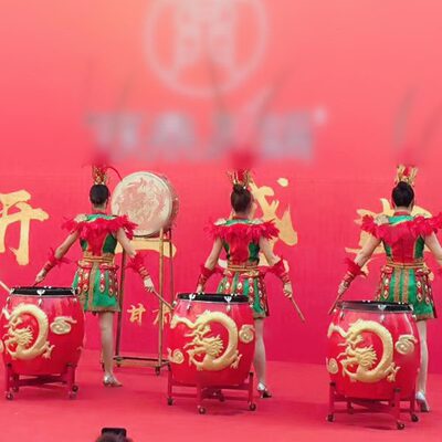 龙鼓大鼓中国鼓演出鼓表演鼓声控发光浮雕鼓一体成型不开裂不掉漆