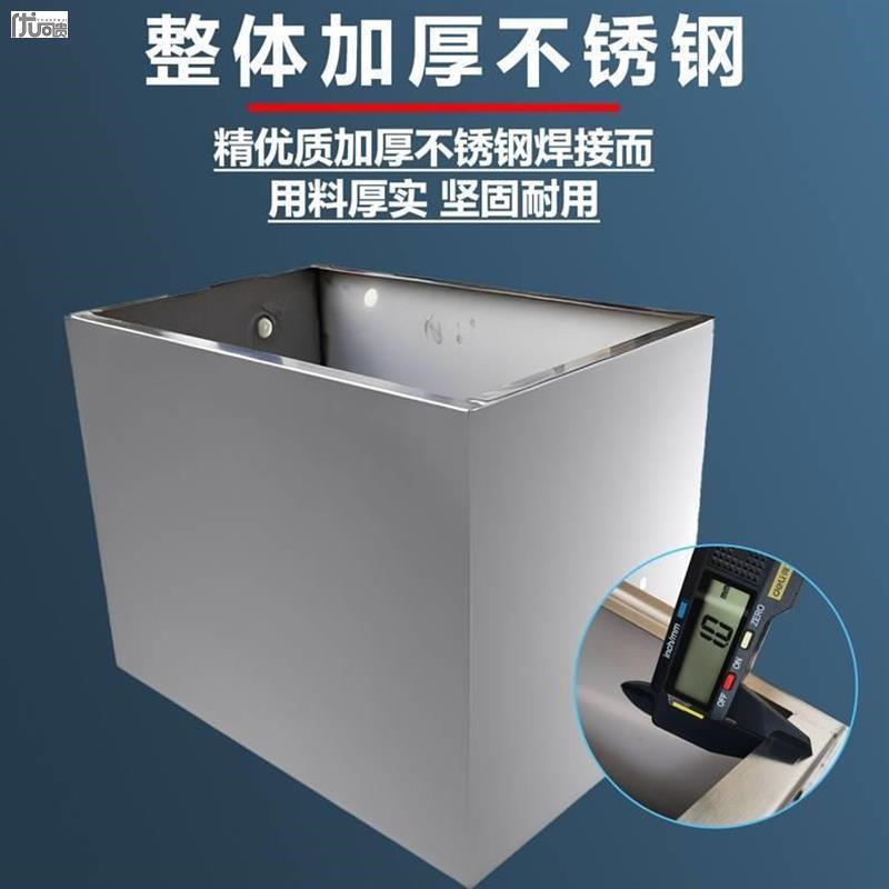 公厕所手拉冲水箱不锈钢30w4加厚冲水箱沟槽式蹲便手拉高位节水箱