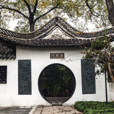 新中式家装饰品竖版院墙壁挂饰仿古浮雕挂件梅兰竹菊塑料餐厅装饰