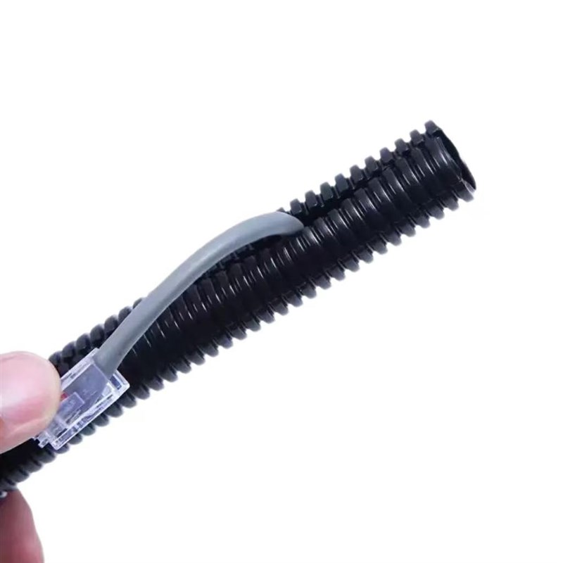 塑料波纹管黑色PE波纹管软管PP穿线管电线套管PA螺纹管开口闭口管