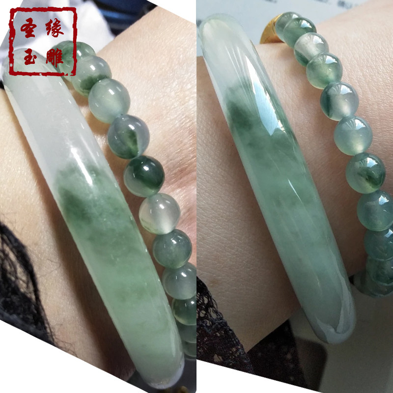 翡翠手镯打磨抛光翻新 和田玉镯修复维修 旧玉器扩圈打薄改窄加工