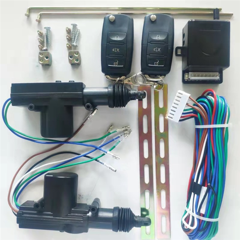 厂家直销电动车汽车遥控中控锁12V单排货车52线马达闭锁器可+蓝牙