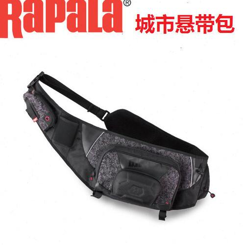 Rapala乐伯乐城市钓鱼路亚包悬带包胸包钓竿收纳多功能渔具包