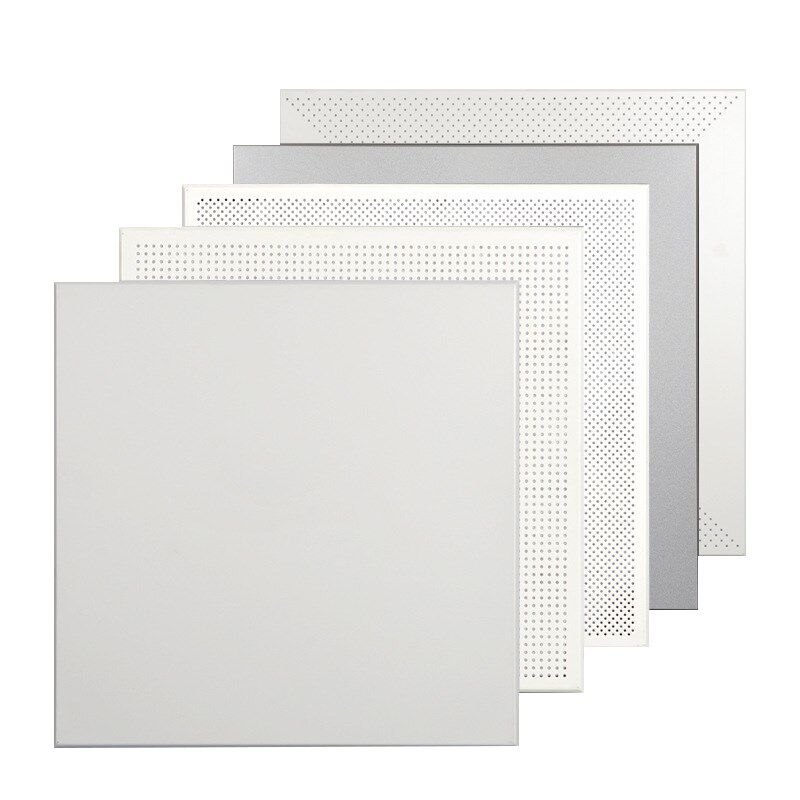 集成吊顶工程铝扣板600x600厂房办公室微孔天花板材料PVC全套自装