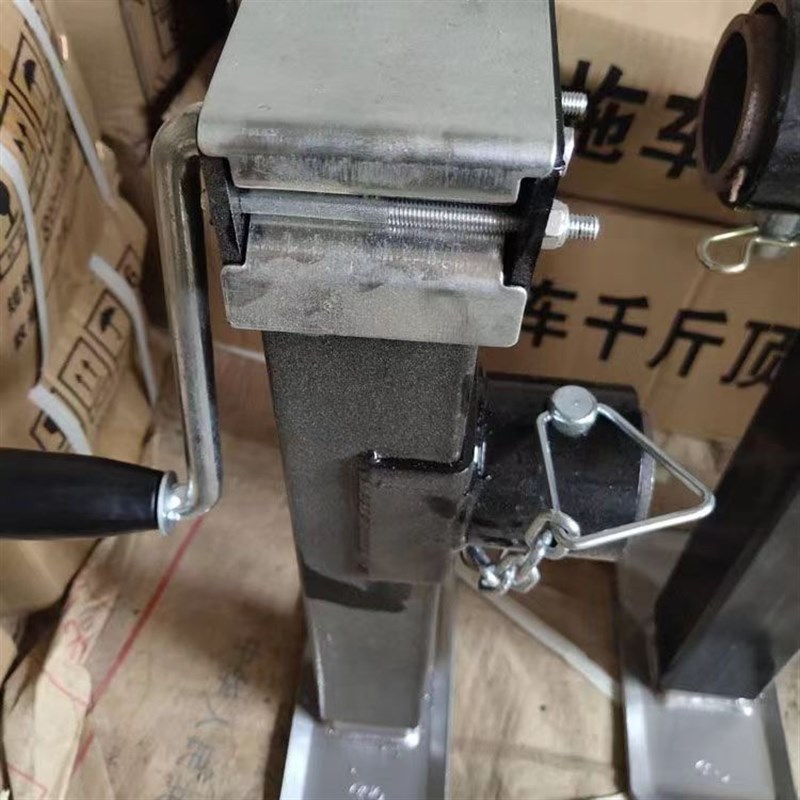 手摇式折叠千斤h顶拖车支腿支撑架新品农具手动支架手摇式千斤顶