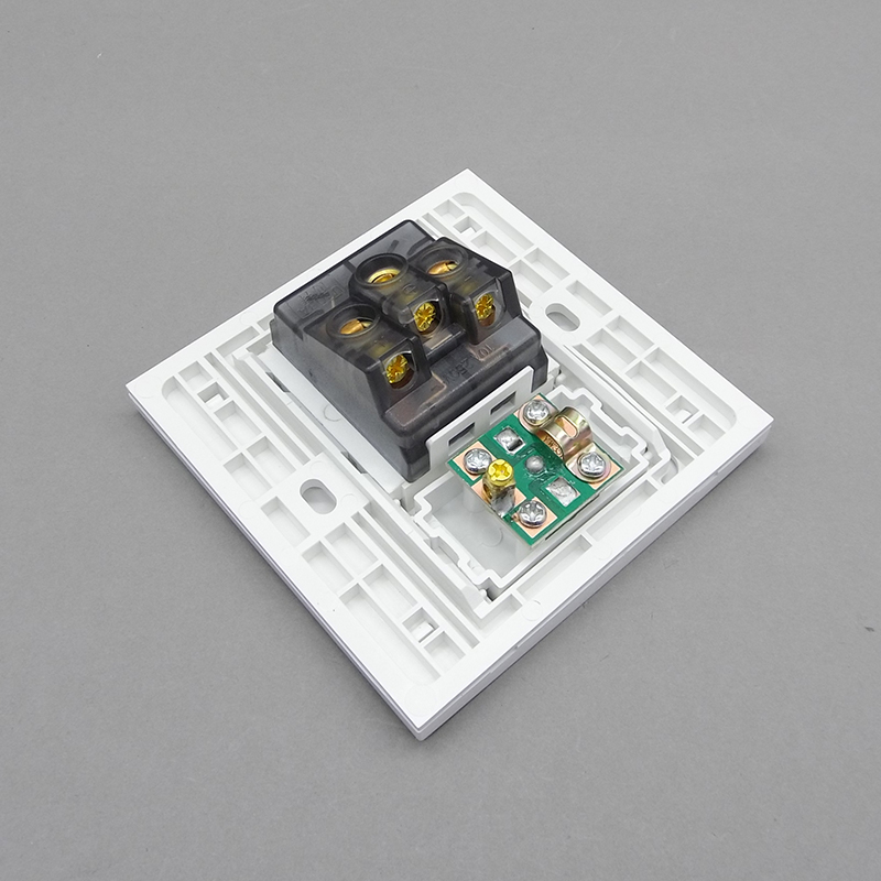 86型五孔电源加电视闭路插座二三插10A5孔插座带TV口有线数字面板