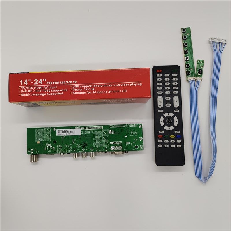 全新液晶电视通用主板V56-1AV V56R-AS 跳帽调整分辨率 免U盘刷机