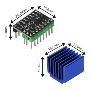 3D打印机配件TMC2240步进电机驱动器 带散热块 15*15*13