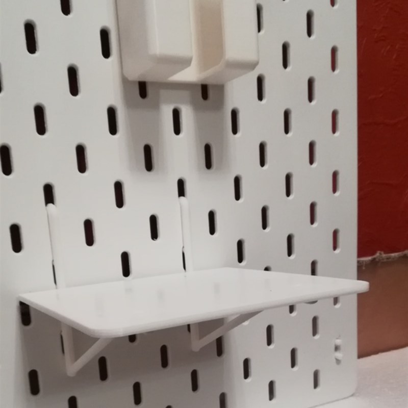 适用宜家SKADIS 斯考迪斯 宜家洞洞板配件 平板平台支架13x13cm