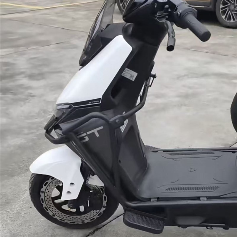 适用白鲨90-H电l动车护杠加厚防摔保险杆电动车后货架尾架改装配