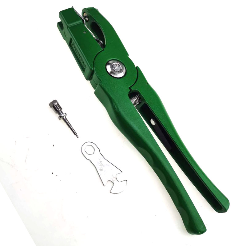 出口精品绿色铝合金耳号钳耳标钳 猪牛羊耳标牌打耳标 兽用耳标钳