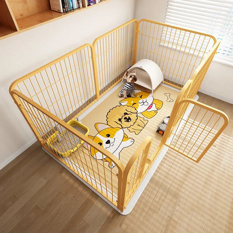 狗狗宠物围栏室内家用自由组合狗笼子中小型犬泰迪隔离门专用狗窝