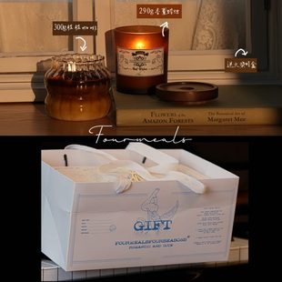 意小众香氛生日礼物 礼盒式 高级咖啡提拉米苏美式 拼配 蜡烛香薰