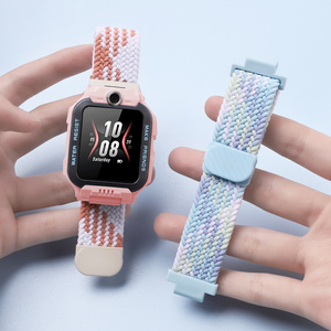适用于小天才电话手表Z6Pro/z6a/Z6S表带智能儿童Z6Pro少年版磁吸编织z6d弹力尼龙表链时尚美观舒适