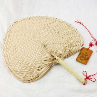 新会葵扇芭蕉扇手工编织扇双枝葵扇原色农民手工艺扇大蒲扇手摇扇