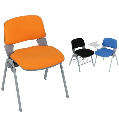 办公家具培训椅带写字板会议椅教会软包布艺椅职员椅学生新闻椅子