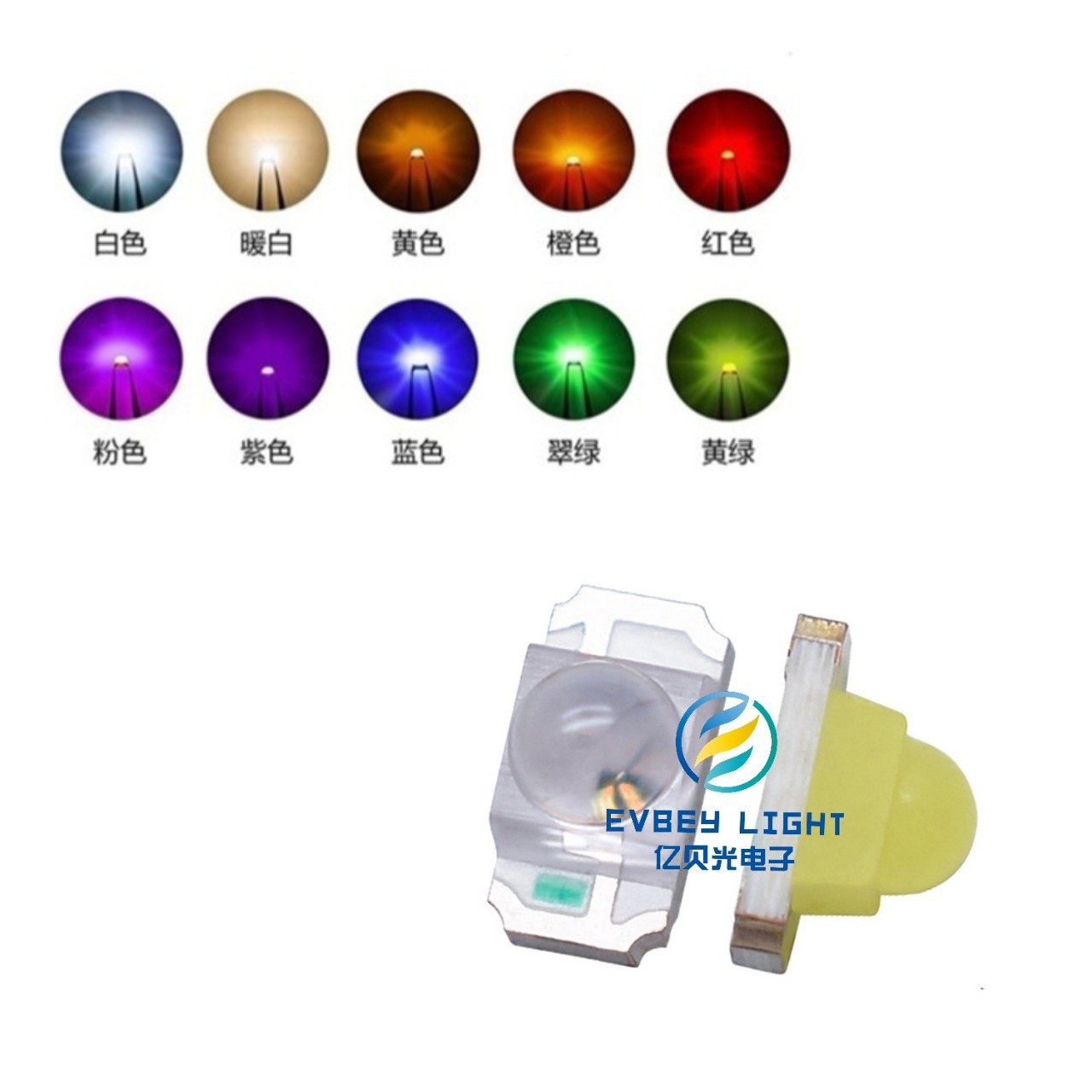 3216凸头紫外 LED1206球头紫光灯珠 贴片紫色1206带透镜395-400nm