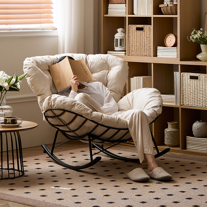 摇摇椅客厅摇椅大人躺椅家用阳台休闲懒人沙发可躺可睡沙发蜗牛椅