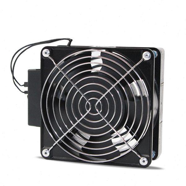 配电箱加热器 机柜除湿加热器HVL031-100W带风扇温度控制加热板