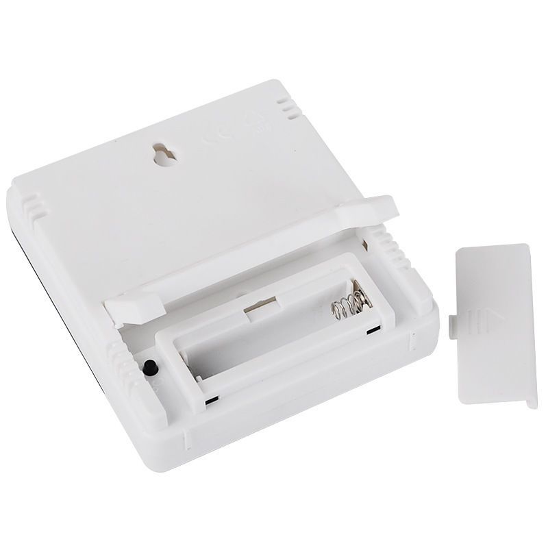 HTC-1家用电子温度湿度度计带闹C钟 智能大屏幕室内温湿度时间计