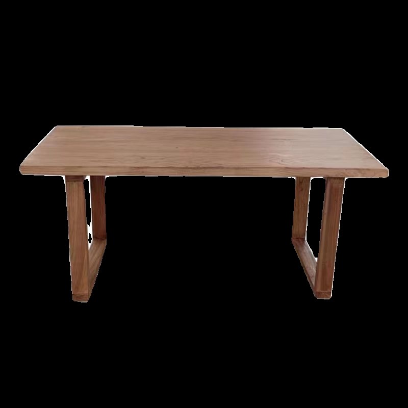 老榆木复古怀g旧诧寂风长方形吧台茶桌餐桌书桌工作台