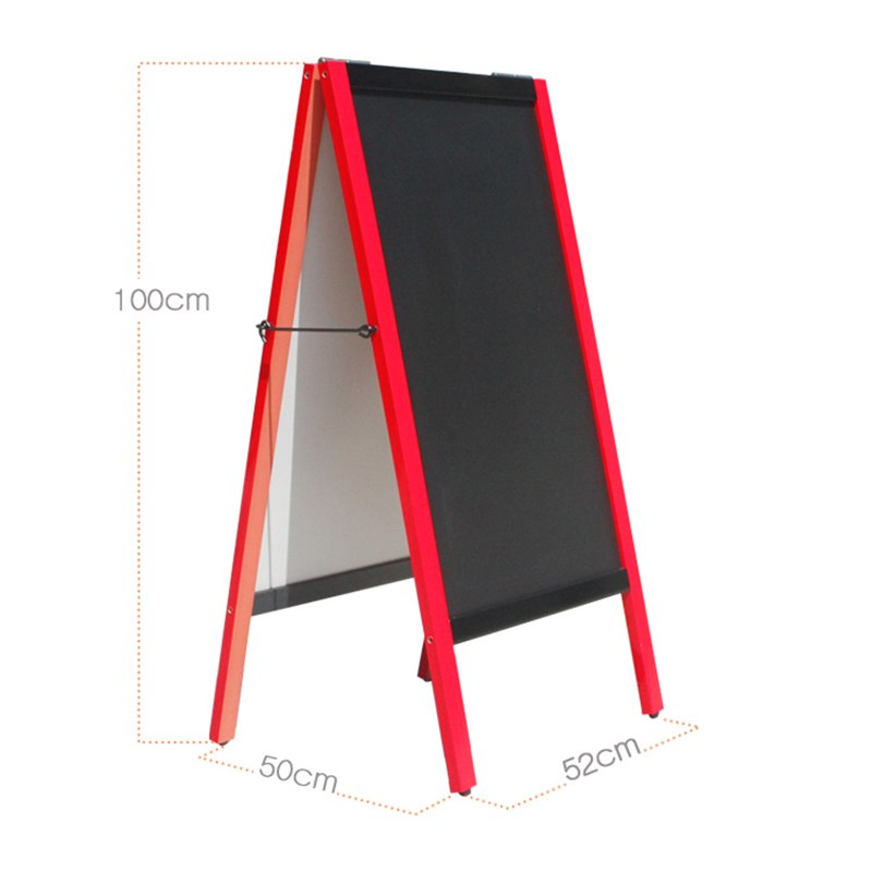 双面A型立式防水黑板 p店铺地面户外展示广告菜单迎宾牌 可拆卸2