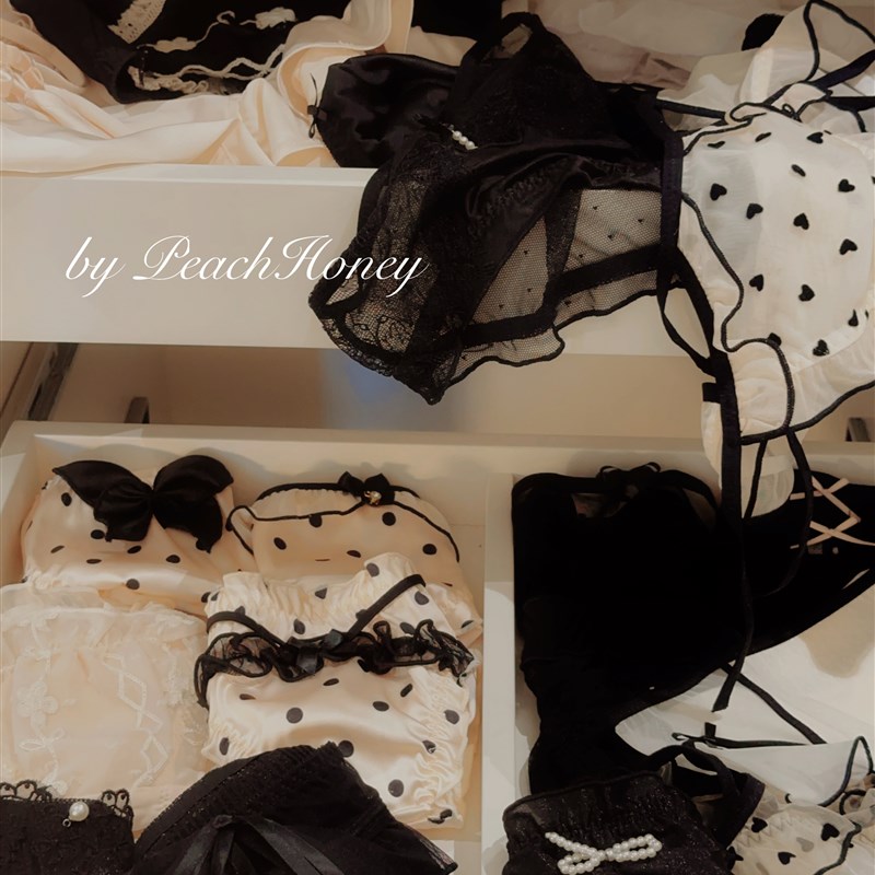 桃蜜糖丨提拉米苏 奶油x黑色K 温柔气质少女内裤