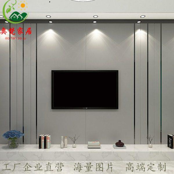 现代客厅硬包背景墙沙发电视简约卧室新中式北欧轻奢床头软包定制