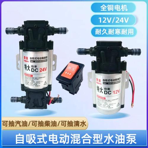 汽车货车淋水器水泵24V12V增压泵电动抽水泵刹车淋水器自吸泵