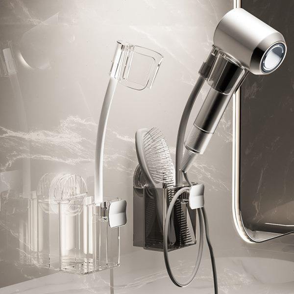 吸盘吹风机支架置物架免打孔电吹风挂架懒人神器免手拿风筒收纳架,家庭/个人清洁工具,吹风机置物架,淘宝优惠券,粉丝福利购,淘宝优惠卷