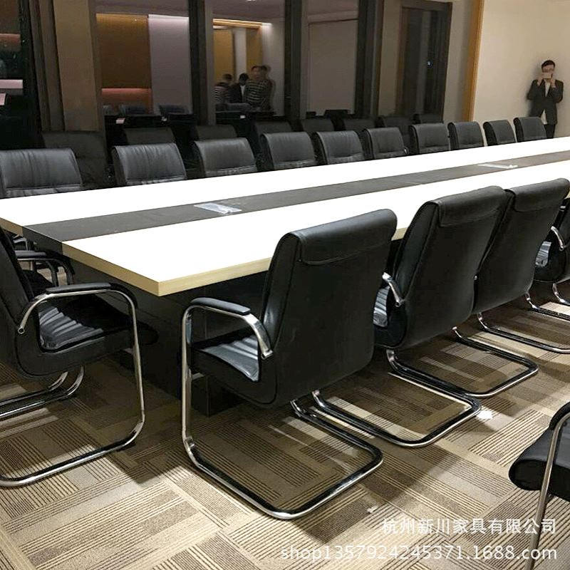 办公家具板式大会议桌 公司洽谈接待桌椅 培训台加厚桌面 开会桌