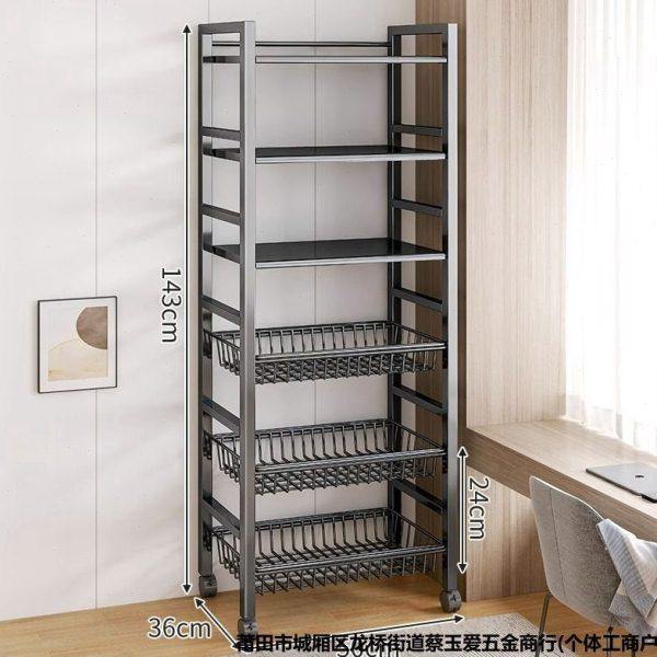 厨房多功能置物架落地多层收纳架蔬菜篮子微波炉烤箱货架储物架子,厨房/烹饪用具,果蔬置物架/篮/框,淘宝优惠券,粉丝福利购,淘宝优惠卷