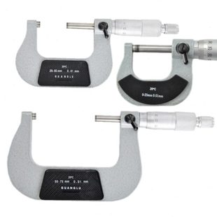 机械分厘卡0 100 300mm螺旋测微仪器 广陆外径千分尺