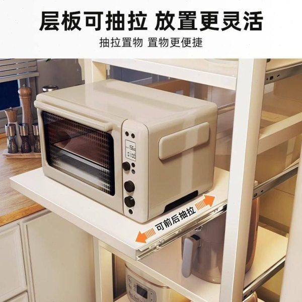 抽拉式厨房置物架落地多层夹缝收纳架家用烤箱微波炉多功能储物架,厨房/烹饪用具,微波炉置物架,淘宝优惠券,粉丝福利购,淘宝优惠卷